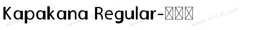 Kapakana Regular字体转换